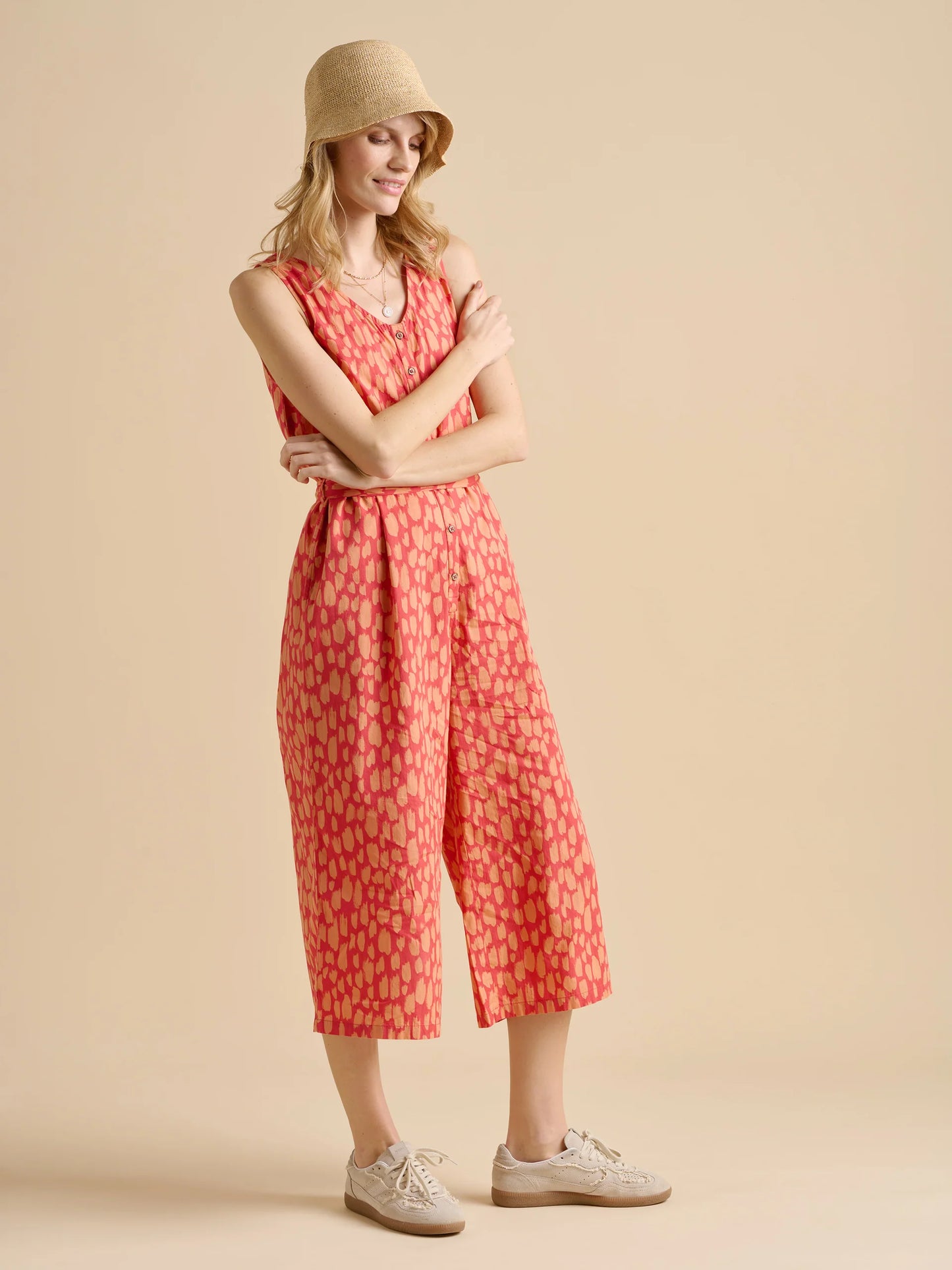 BRAKEBURN "Sundown Jumpsuit" ( Coral)