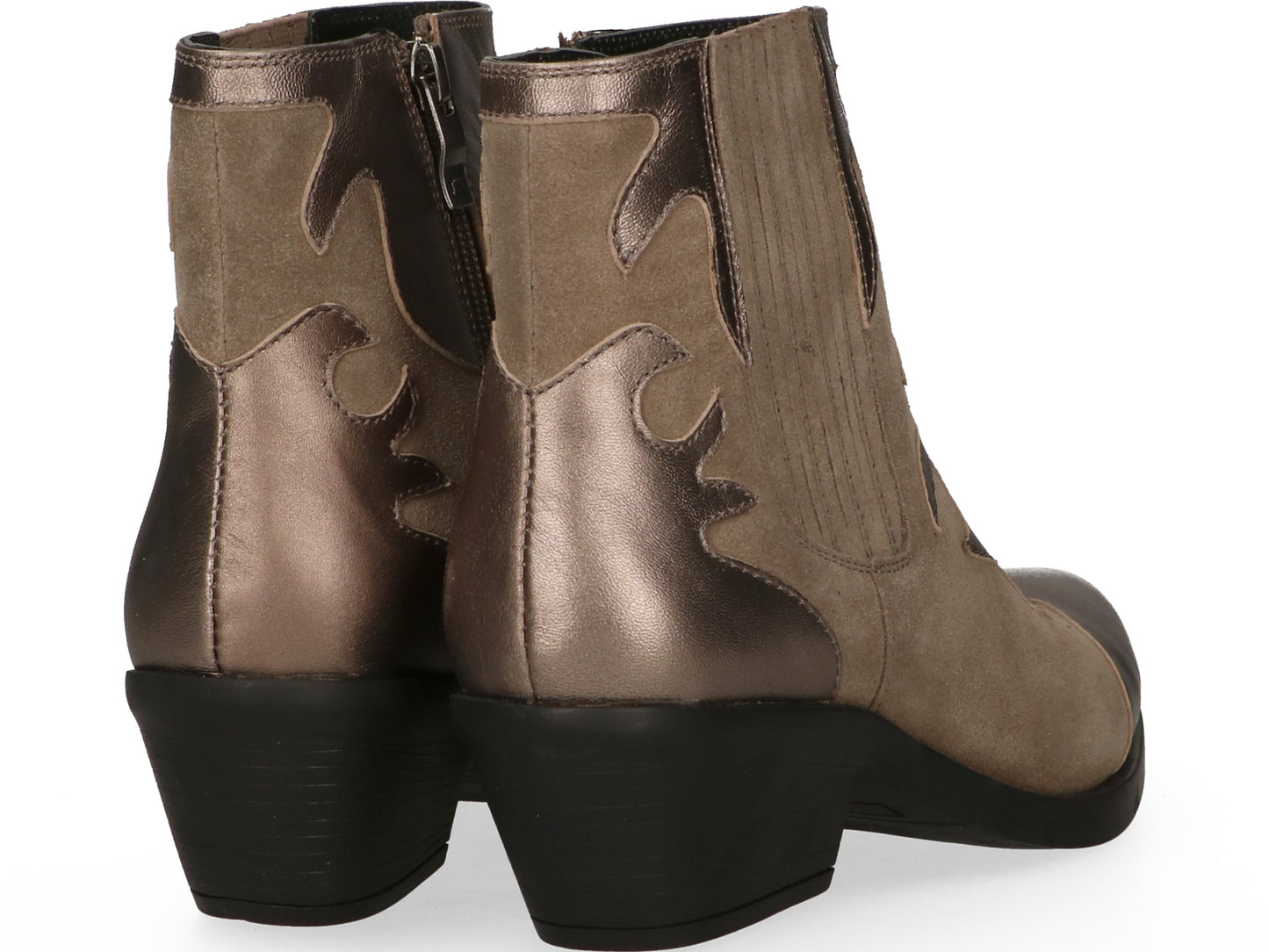 MARUTI "Tessy Ankle Boot" (Black/Taupe)