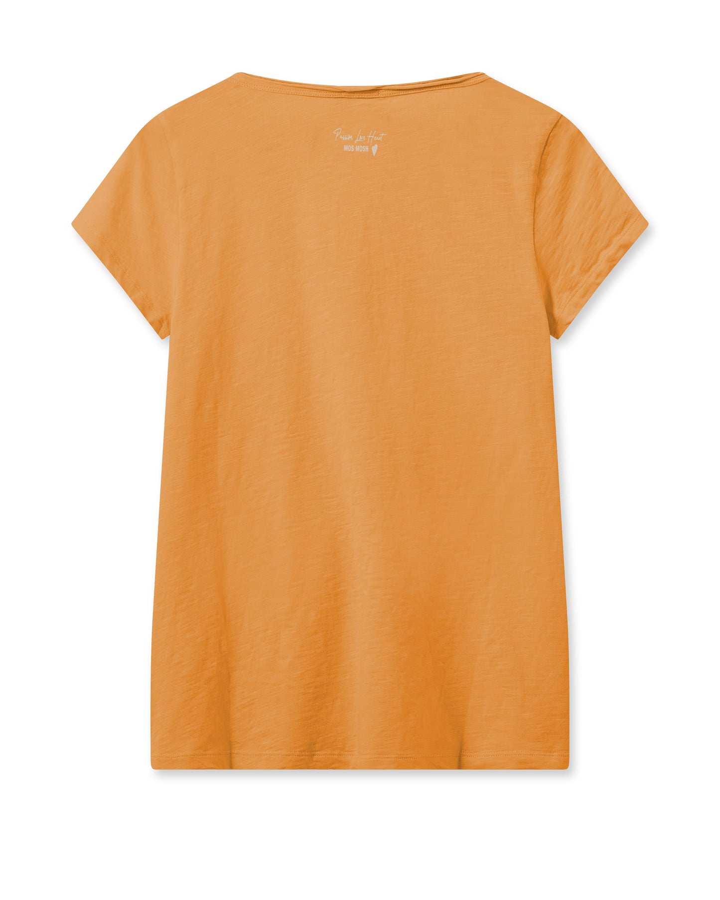 tulli v neck tee in blazing orange, mos mosh 