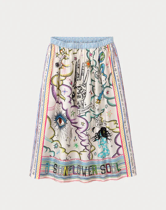 ME369 "Vanessa Midi Skirt" (Enlightenment/Pura Vida)