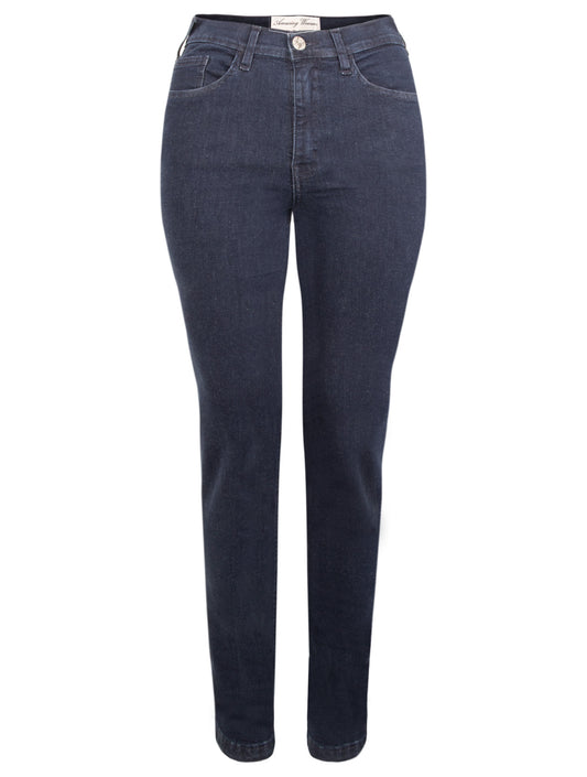 High rise stretch denim jeans 