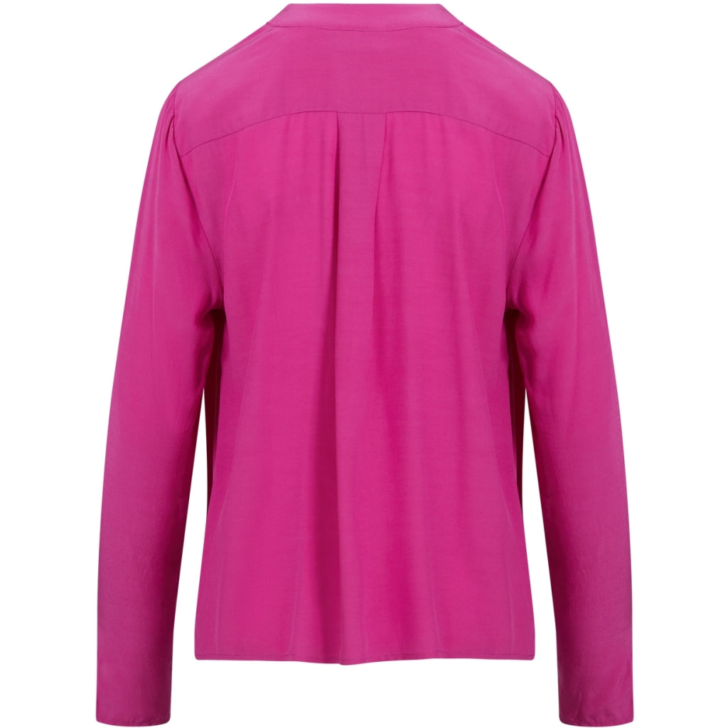 COSTER COPENHAGEN 'Pleat' Shirt (Flashy Green/ Raspberry Pink)