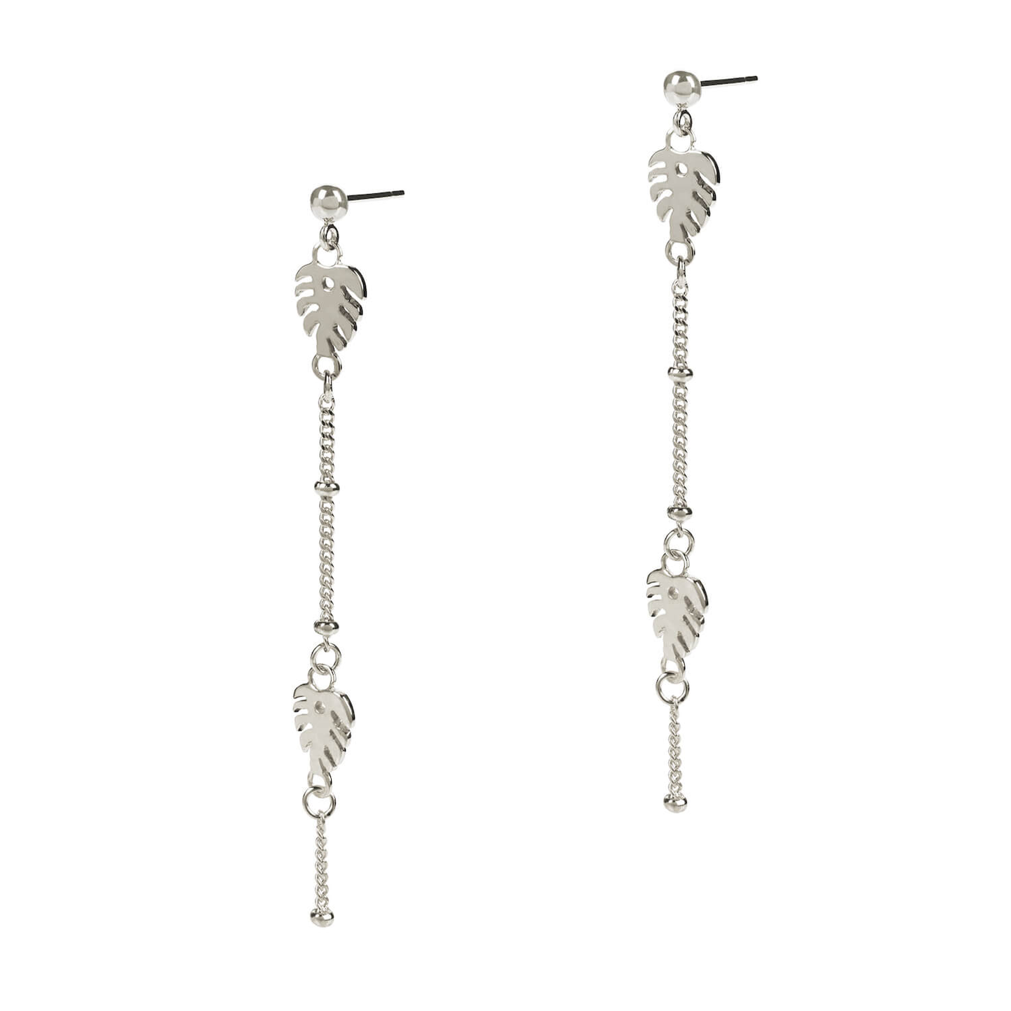 drop earrings in silver